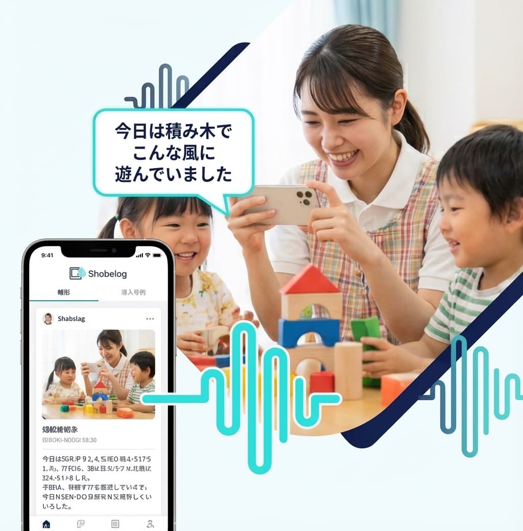 放課後等デイサービス・児童発達支援のサービス提供記録をAIで作成するシャベログ